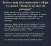 Miejscem dla wiary i religii jest kościół!