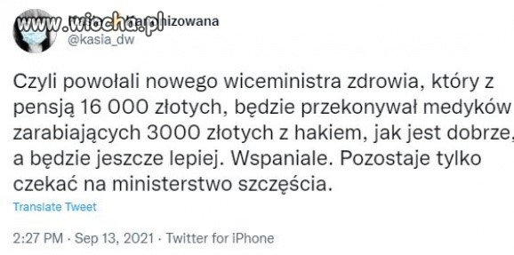 Jak minister zdrowia umył ręce