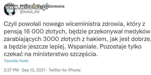 Jak minister zdrowia umył ręce
