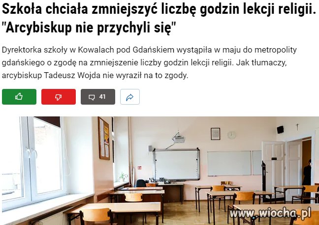 Chętnych na religię niewielu