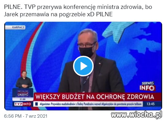 Tvp info przerywa konferencje ministra zdrowia