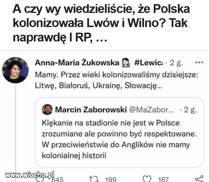 A obecnie Polska kolonizuje