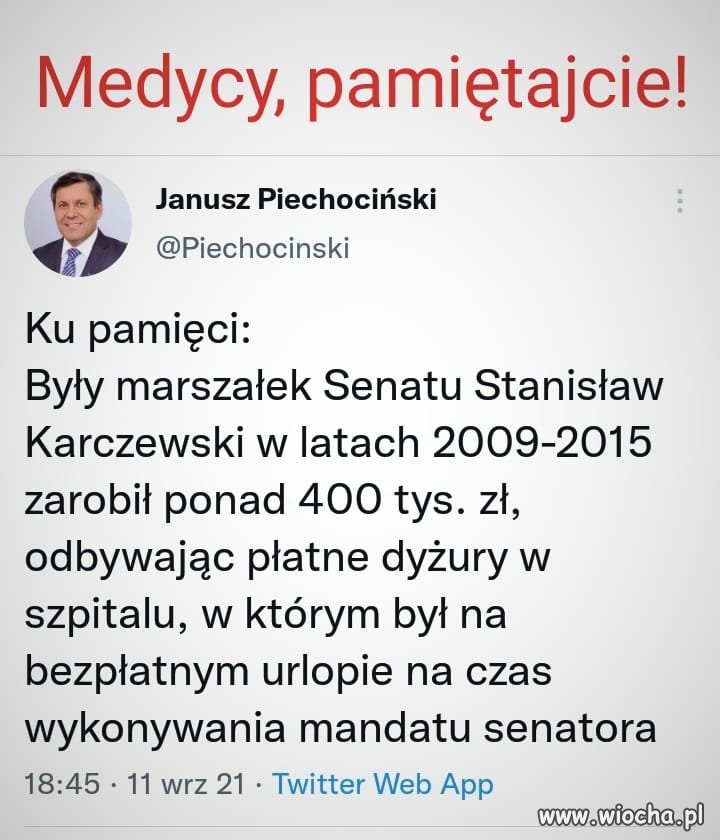Najlepszy lekarz ten Karczewski 