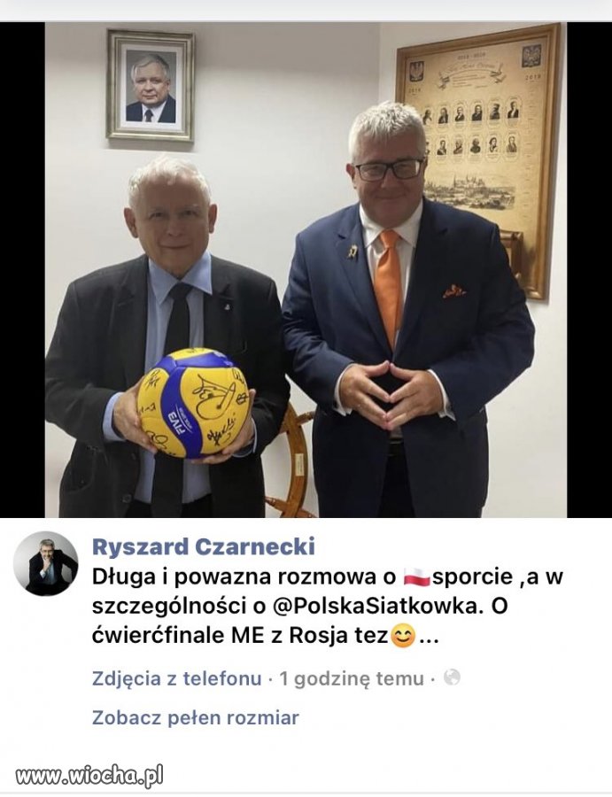 Od kiedy prezes kibicuje siatkówce?