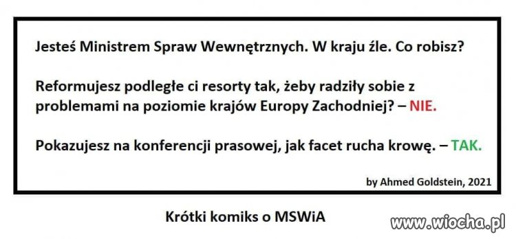 Ważne sprawy w kraju wg pis