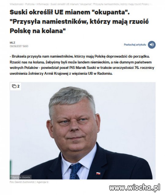 Czy Suski nie pomylil UE z Watykanem?