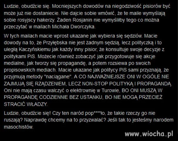 Telegram kanał `POUFNA ROZMOWA` - Dworczyka