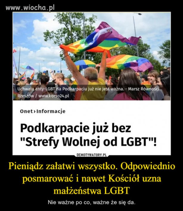 Poparcie za pieniadze, ich kazdy moze kupic...