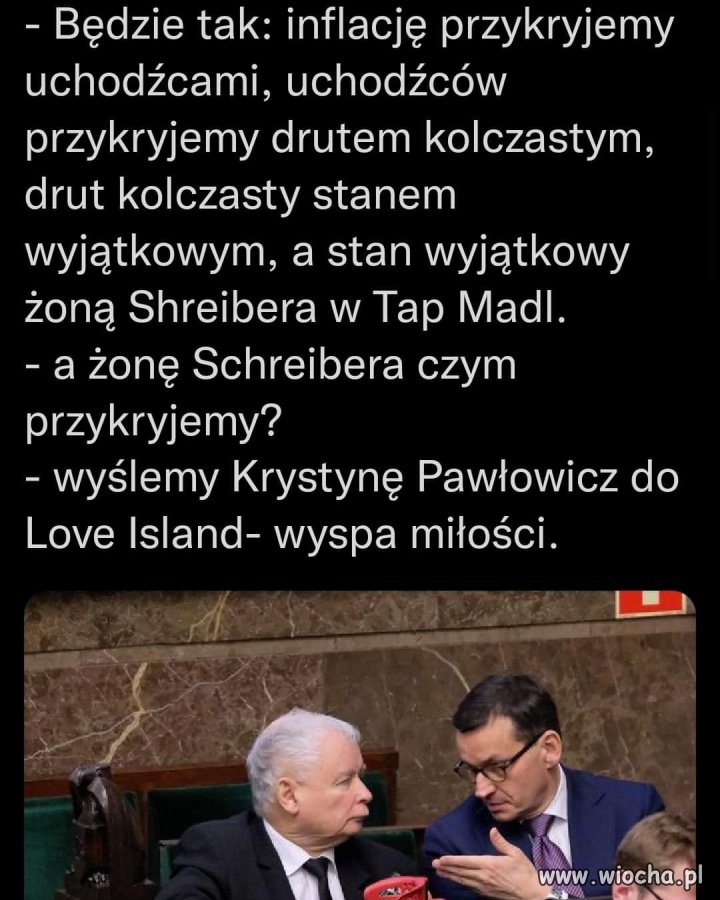 Takie mają plany ...