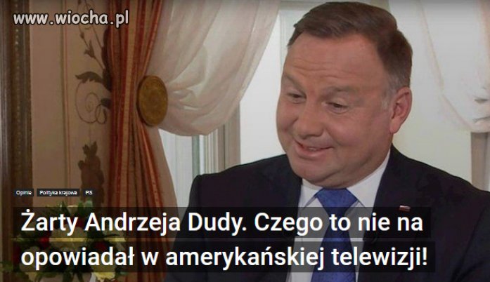 Wywiad Andrzeja Dudy w Fox News godny jest uwagi.