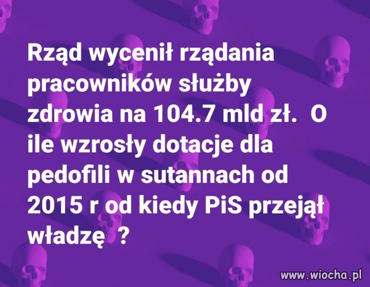 Zabrać czarnej zarazie i dać medykom ...