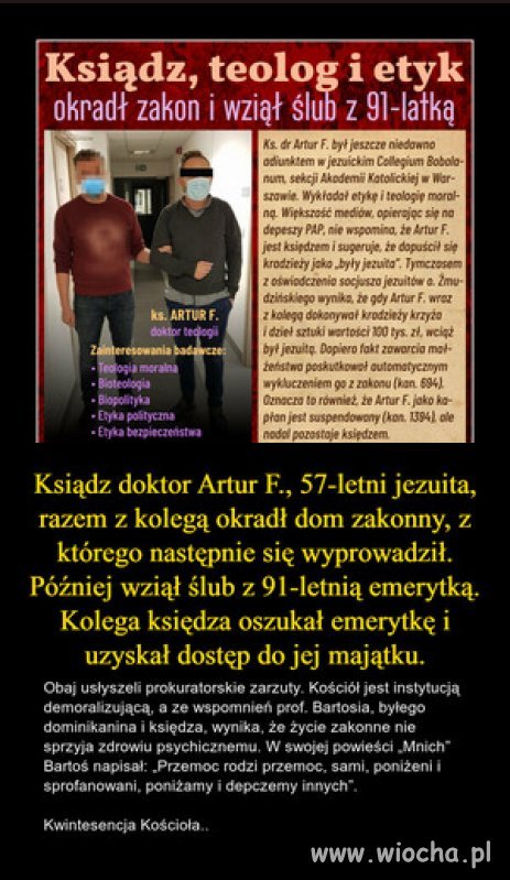 Tak sekta kościoła okrada wiernych...