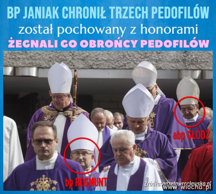 Chronił pedofilów, ale nie odszedł w niesławie i zapomnieniu. 