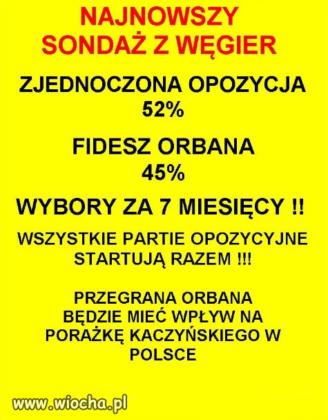 Opozycja Węgier walczy razem żeby wygrać z Orbanem
