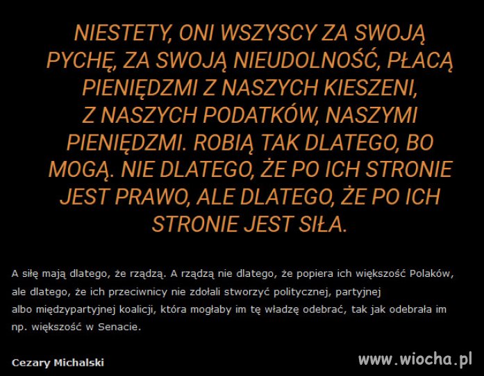 Tak rządzi PiS, "Dobrymi Zmianami" na gorsze...