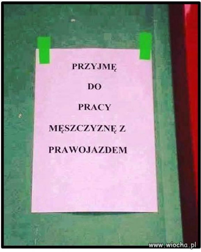 To pewnie do BORu za kierowcę...