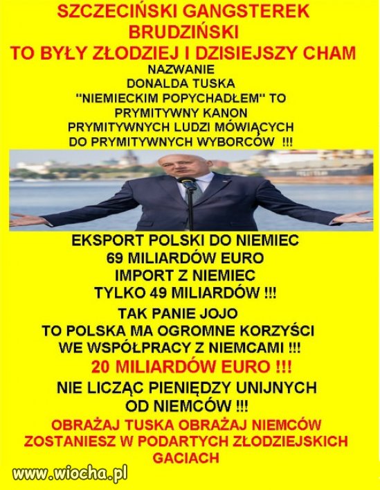Dzięki PiS polski cham czuje się dumny ze swojego chamstwa