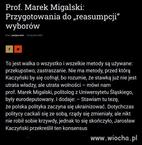 Polska polityka zaczyna się ukrainizować.