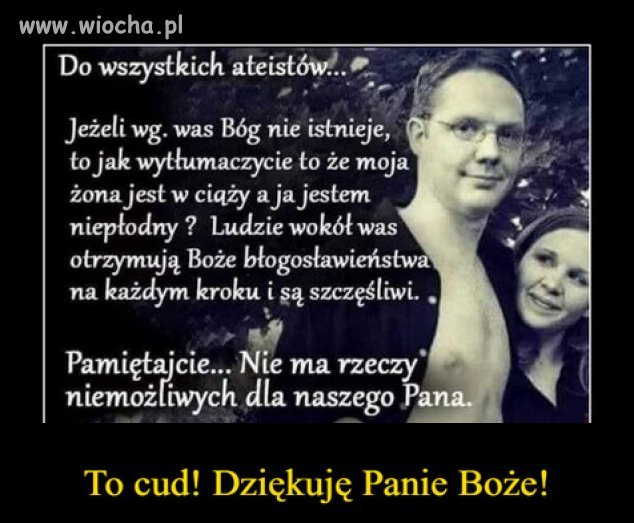 Kolejne niepokalane poczęcie...