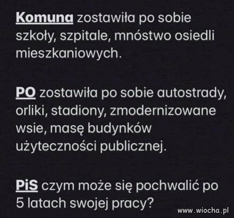 I to jest przerażające gdy się patrzy, że nadal 40% osób chce na nich głosować!