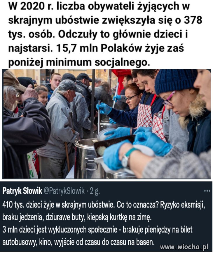 Żyją w skrajnym ubóstwie i jest ich coraz więcej- mimo tych wszystkich PLUS, a może przez...
