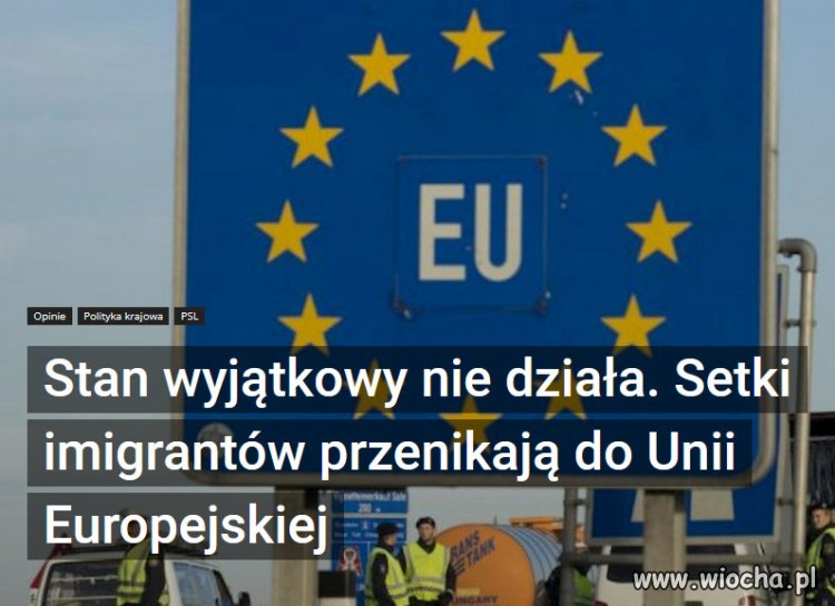 Rząd PiS utracił kontrolę nad sytuacją przy granicy. 