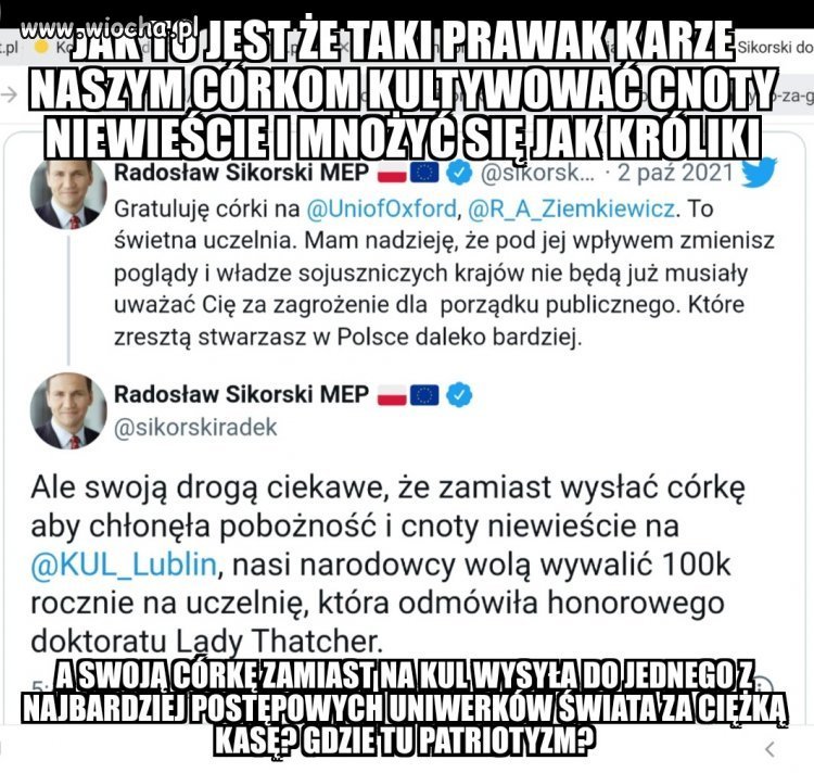 Prawacka hipokryzja