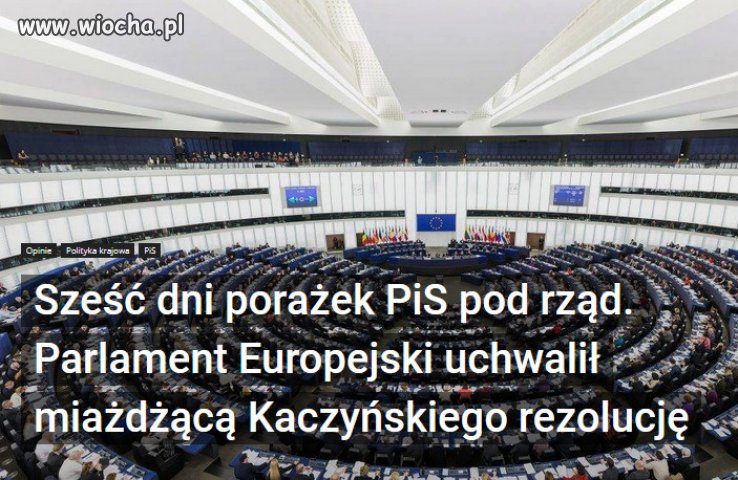 PE przyjął rezolucje, o nielegalnym Trybunale Konstytucyjnym.