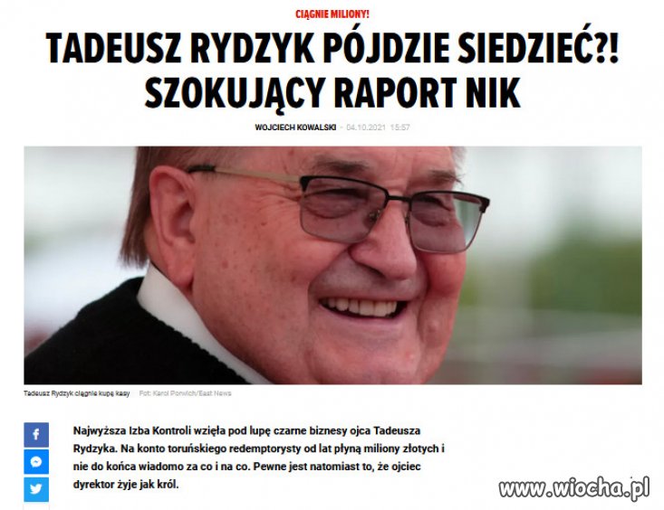 NIK wziął się za miłośnika wdowiego grosza...