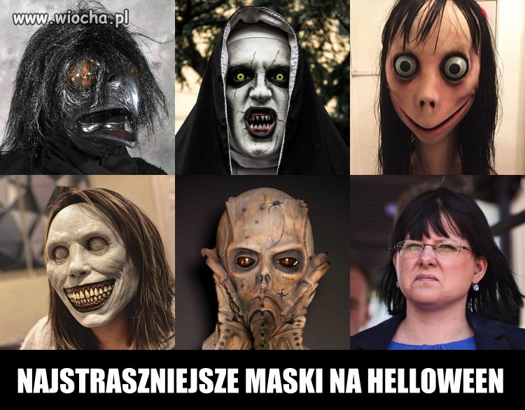 Najstraszniejsze maski na Helloween
