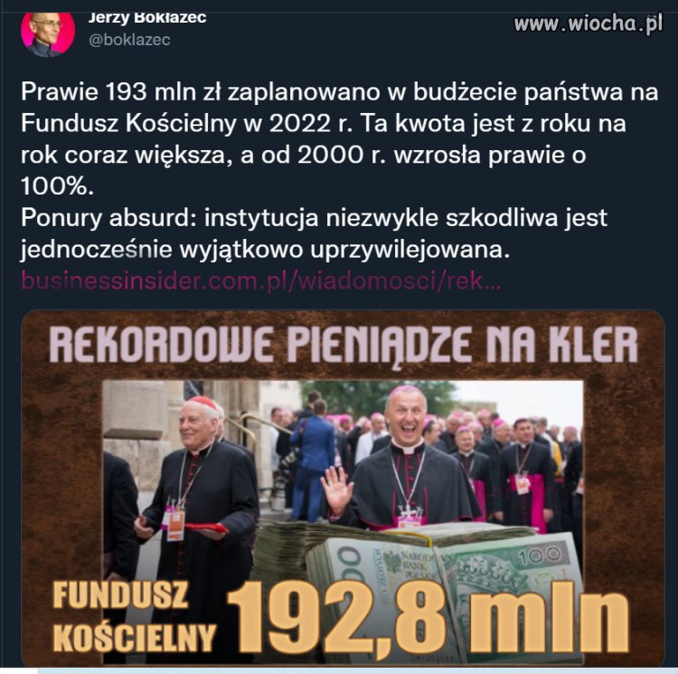 Instytucja niezwykle szkodliwa jest jednocześnie wyjątkowo uprzywilejowana.