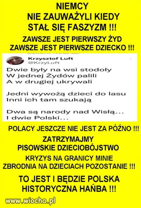 ZATRZYMAJMY PISOWSKIE, BEZDUSZNE DZIECIOBÓJSTWO