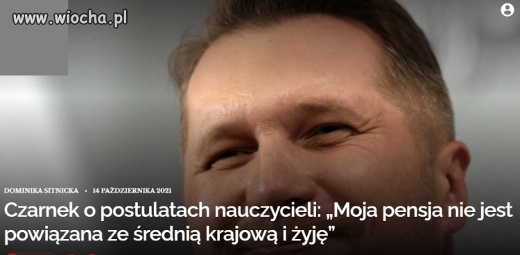 Zarabia w miesiąc tyle co nauczyciel