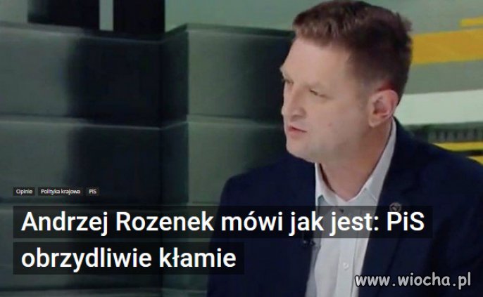 PiS jest partią oparta na kłamstwie i oszustwie