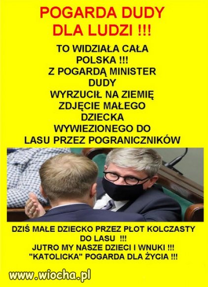 Pokazał gdzie mają los tych dzieci