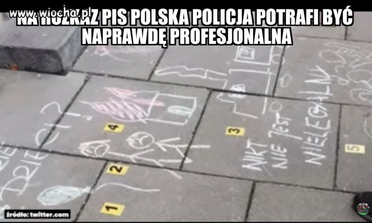 Do zbrodni malowania kredą malunków przed...