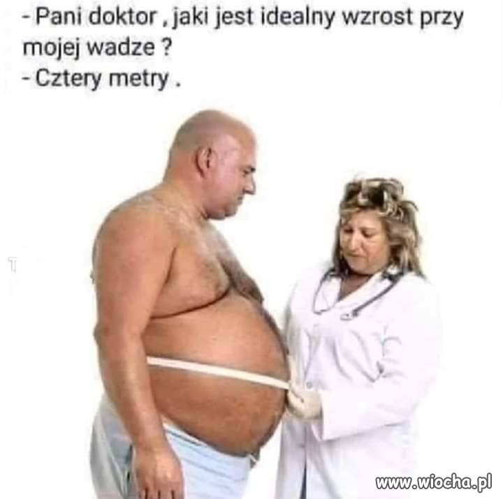 Idealny wzrost do wagi 