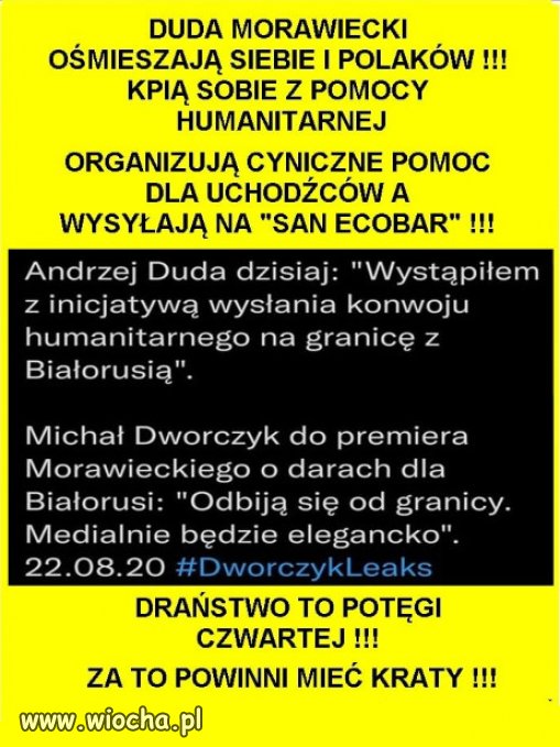 Tak wyglada cyniczna ustawka propagandowa PiSu!.