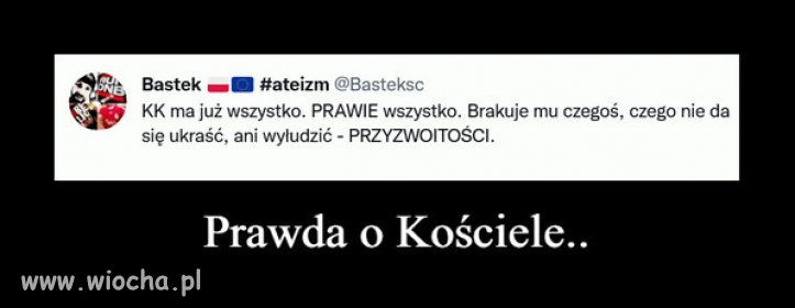 Przyzwoitosc zastapili hipokryzja i pazernoscia...