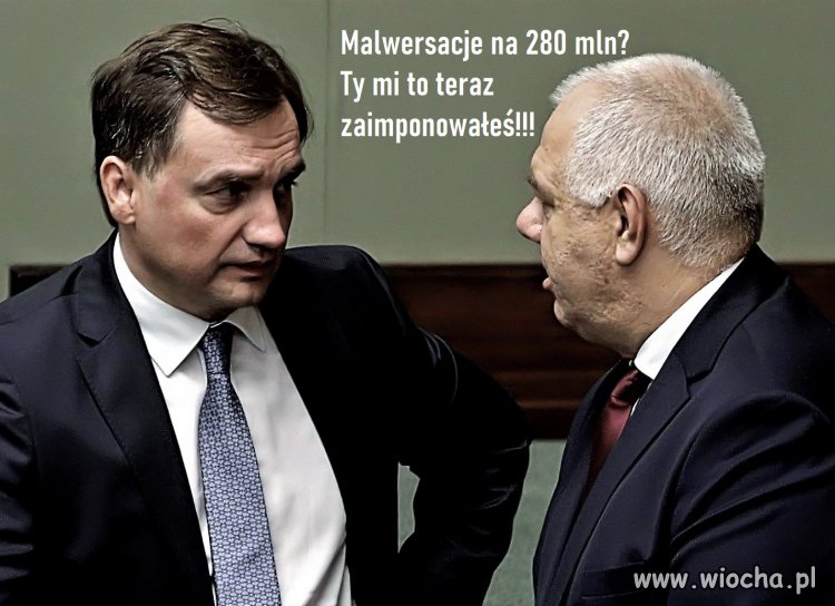 Ziobro przelicytował 70 mln. zł. Sasina.