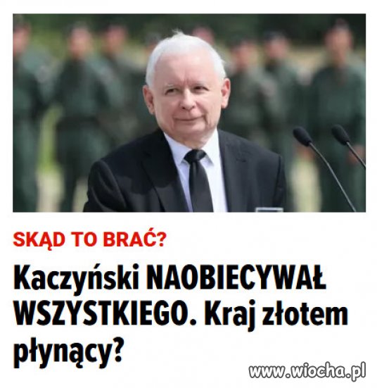 PiS  znow naobiecywał Polakom gruszek na wierzbie.