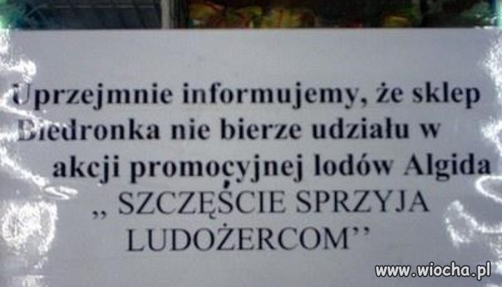 Biedronka wspiera kanibalizm? 