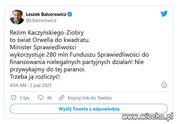 Paranoja zlodziejstwa Zjednoczonej Prawicy!