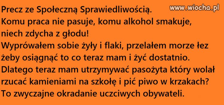 Mam dość bycia żywicielem.