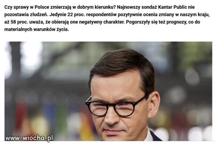 Polska idzie w dobrą stronę? Wyniki sondażu...