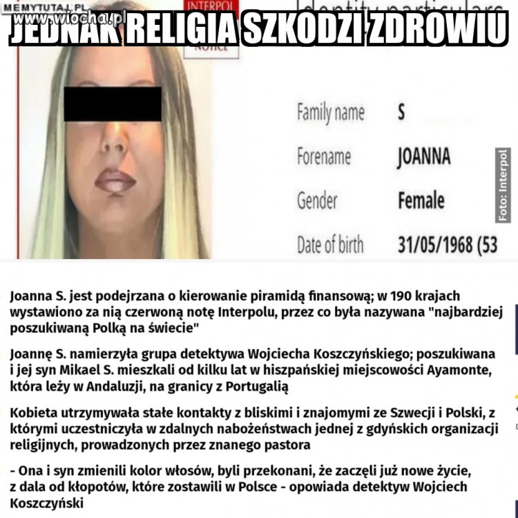 Wolność od religii to nie jest puste hasło
