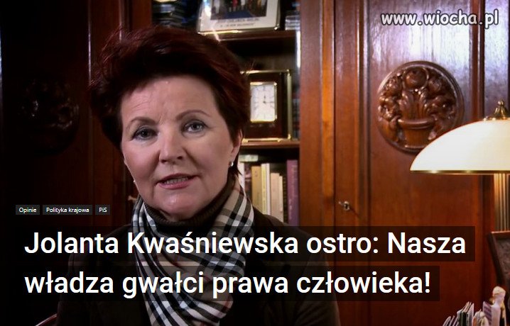 Jolanta Kwaśniewska, dosadnie oceniła to, co dzieje się na naszej granicy.