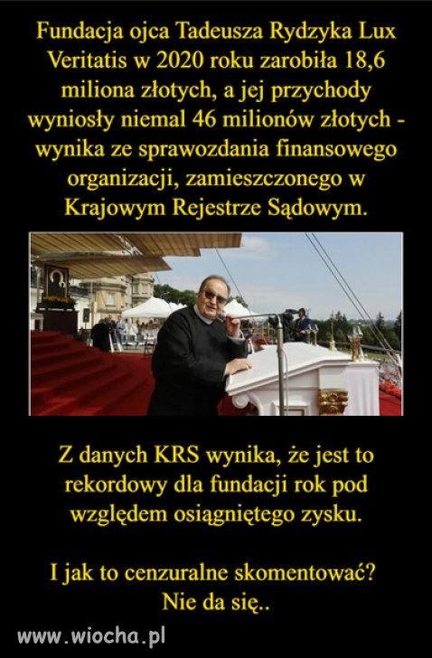 Słyszycie? Jak bieda piszczy w Toruniu u Rydzyka?