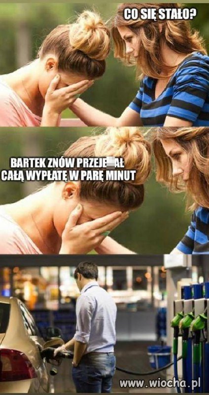 Przewalił całą wypłatę 