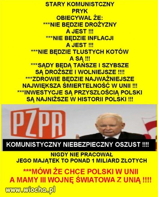 Tak wyglądają kłamstwa Kaczyńskiego...(Dobre Zmiany)